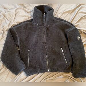 Black Sherpa Fleece Jacket